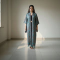 Pashmina Abaya Kimono – Teal Heritage Paisley
